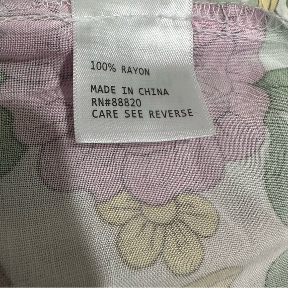 Rachel Zoe Floral Dress Multicolored Braided Belt Flutter Sleeve Boho Large NWT - Picture 6 of 10